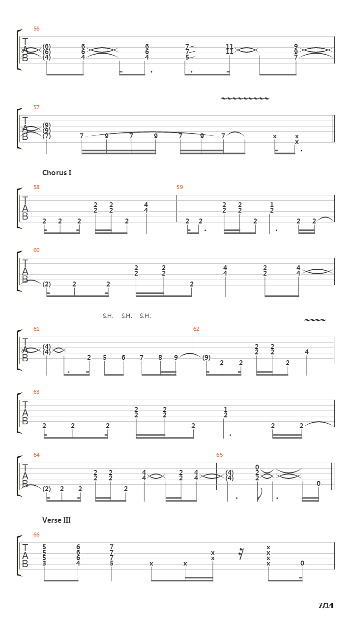 Source Of Infection吉他谱