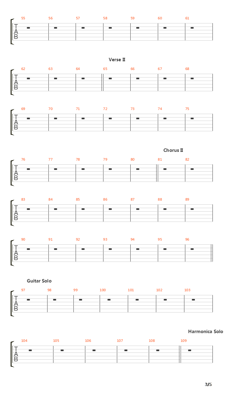 The Full Bug吉他谱