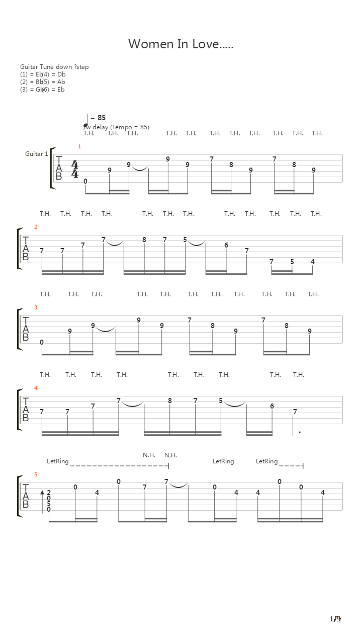 Women In Love吉他谱