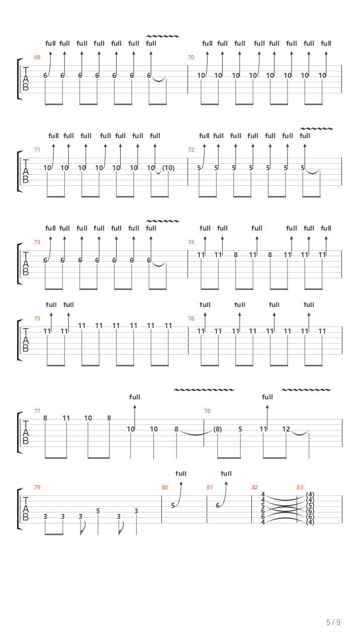 银魂 - Speed of flow(ED8)吉他谱