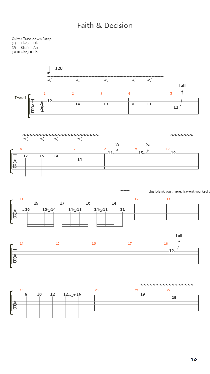 Faith Decision吉他谱