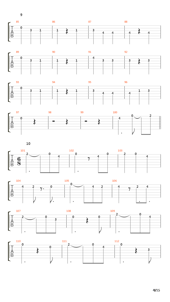 God Palace Method Of Inheritance吉他谱