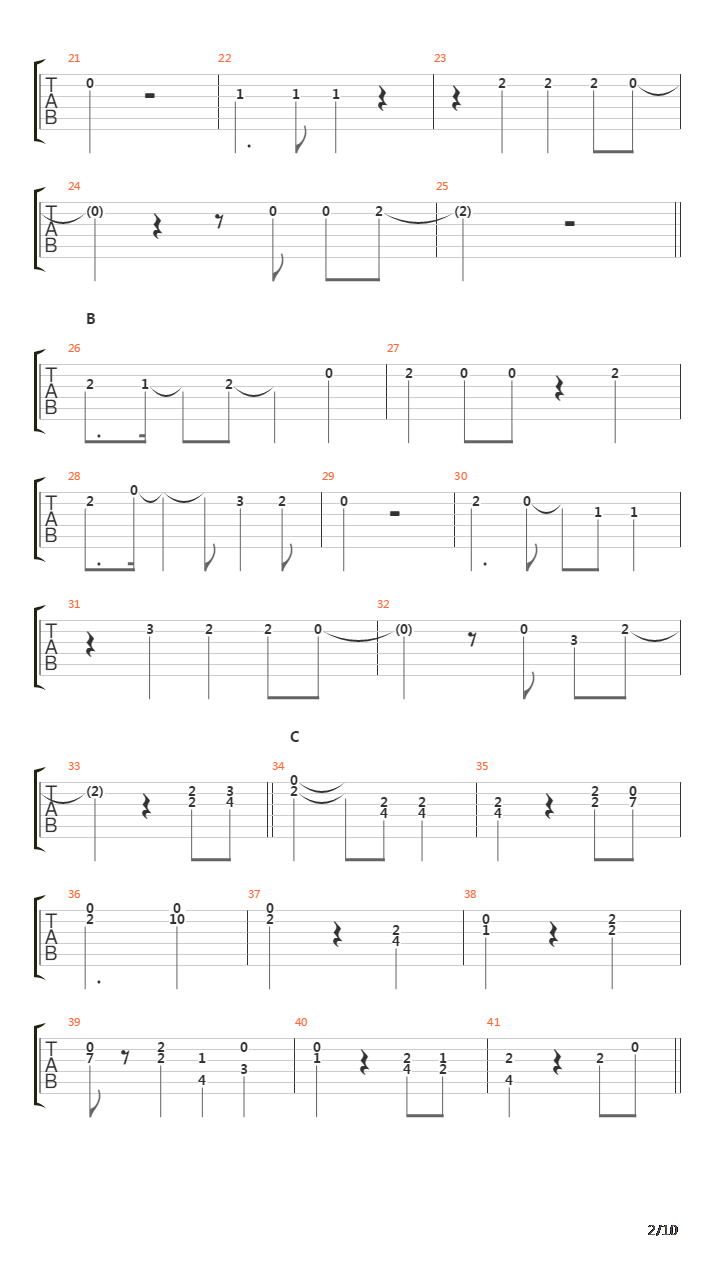 Philia吉他谱