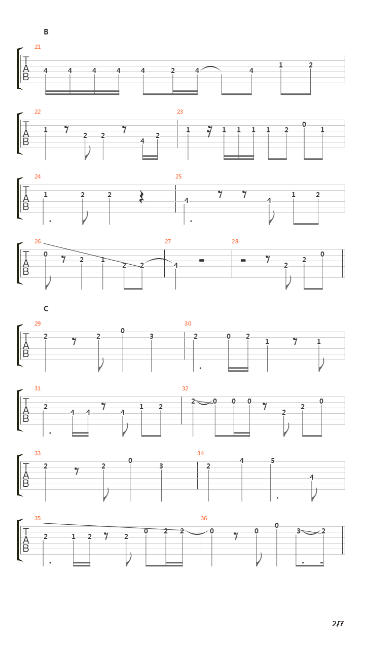 Serenade吉他谱