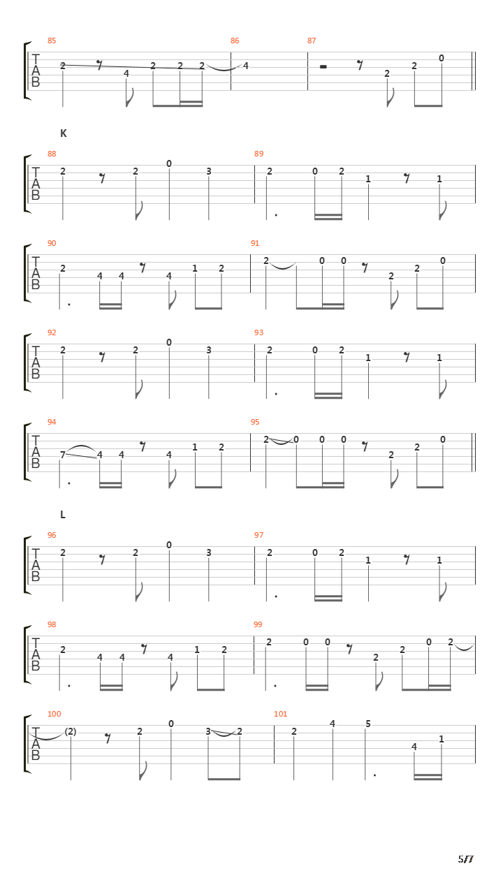 Serenade吉他谱