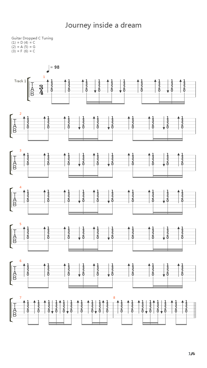Journey Inside A Dream吉他谱