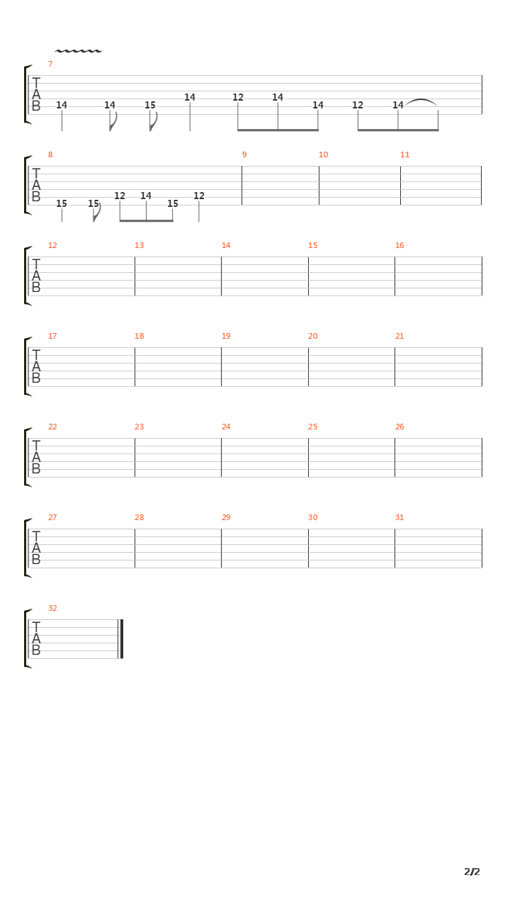 The Way Of The Fire吉他谱