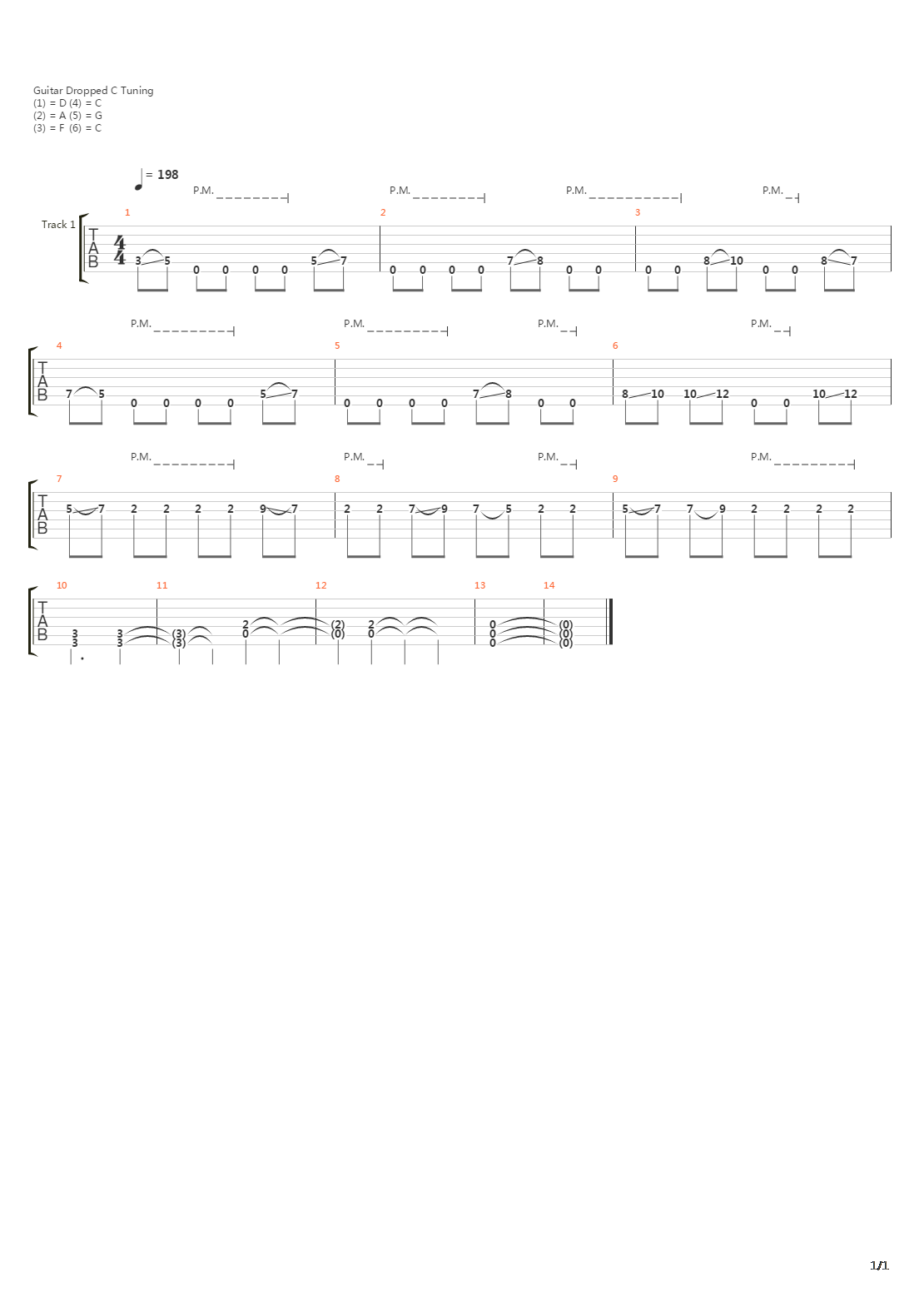 Time吉他谱