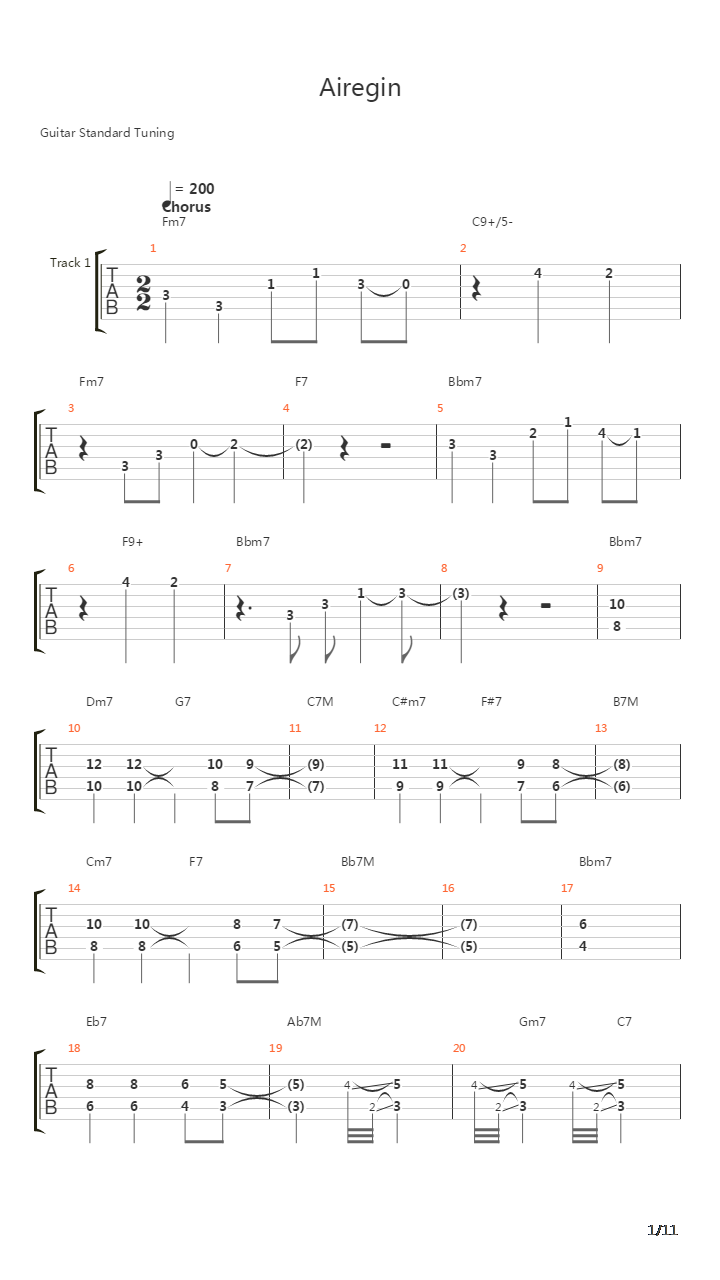 Airegin吉他谱