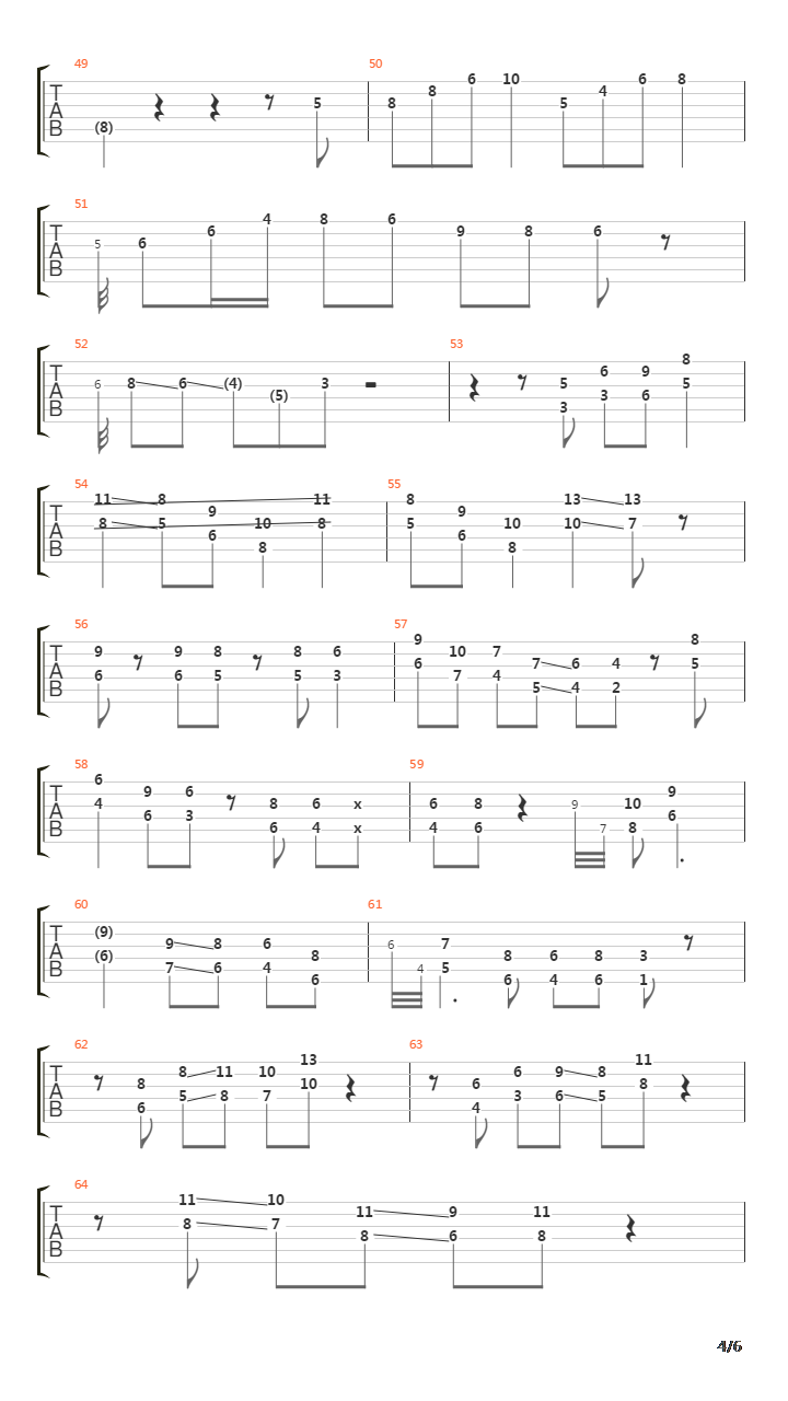 Cariba吉他谱