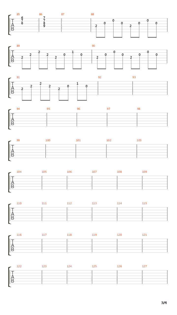 浪客剑心 ED1 - Tactics吉他谱