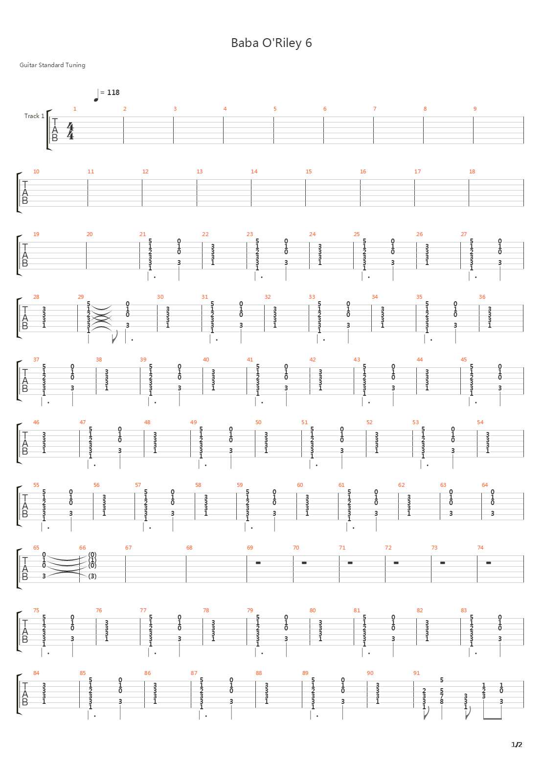 Baba Oriley吉他谱