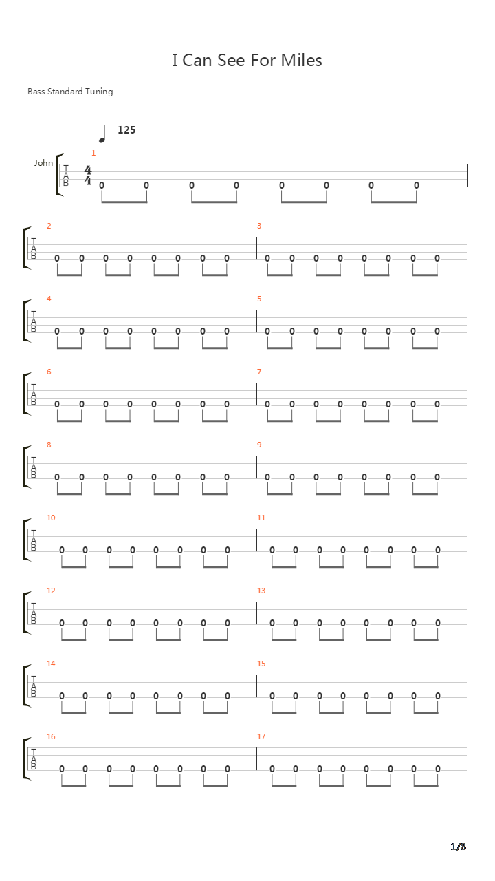 I Can See For Miles吉他谱