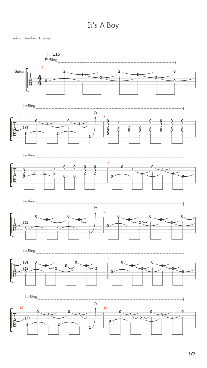 Its A Boy吉他谱