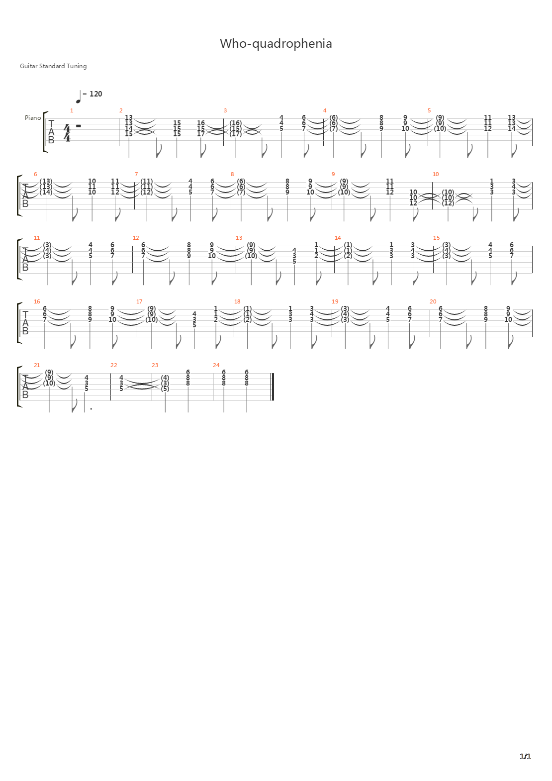 Quadrophenia吉他谱