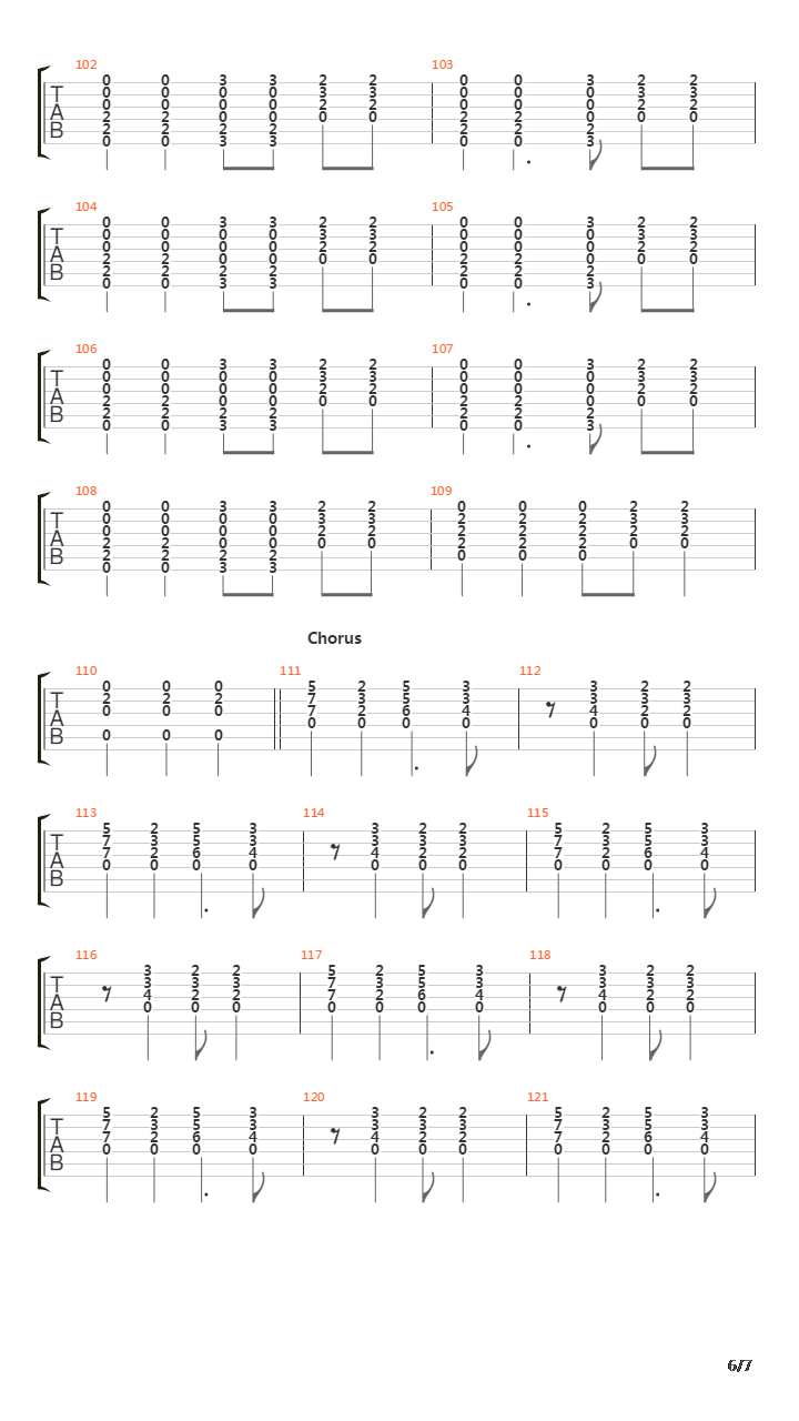 Substitute吉他谱