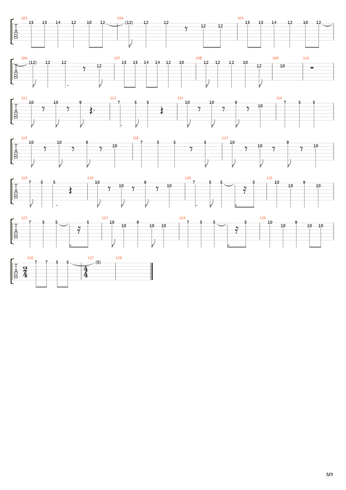 Substitute吉他谱