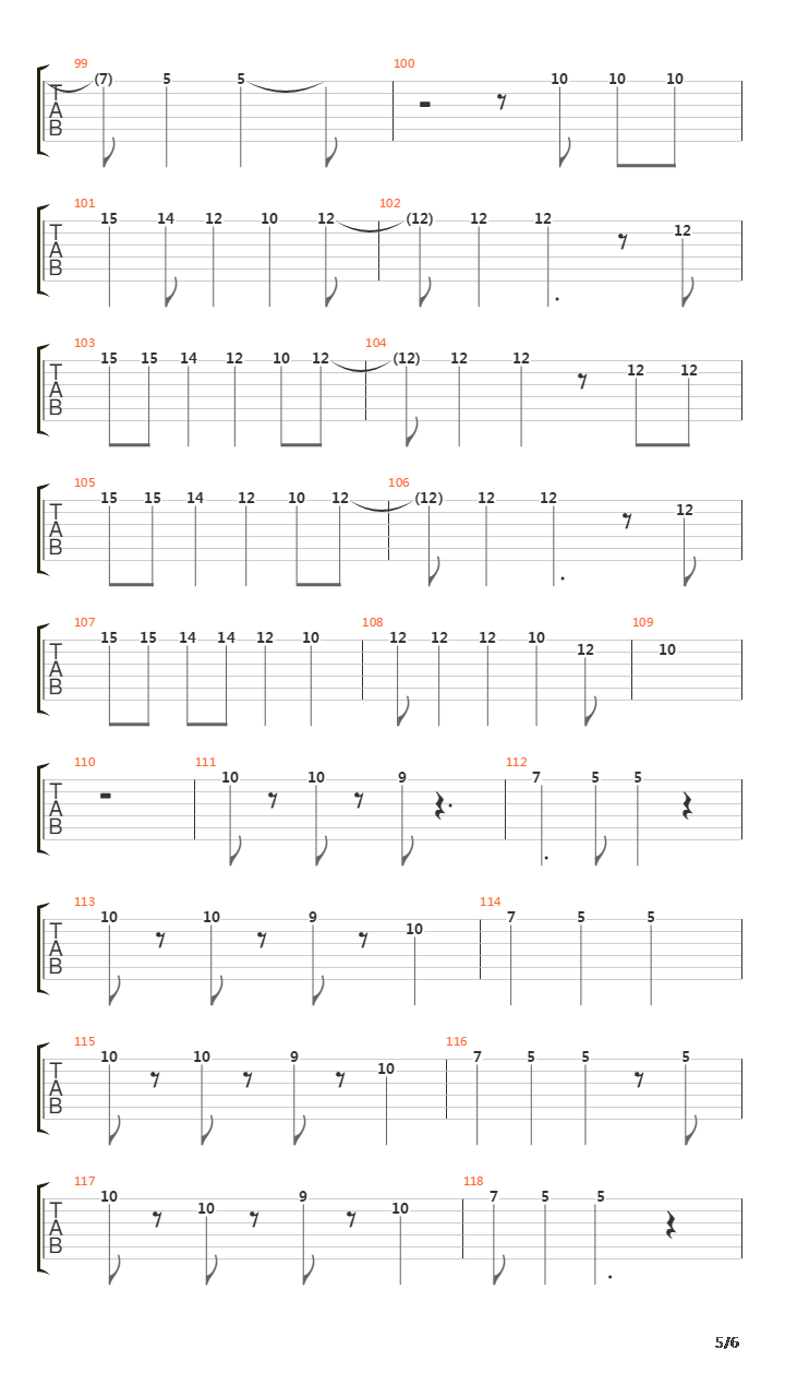 Substitute吉他谱