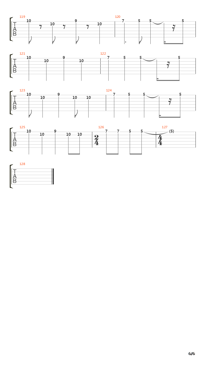 Substitute吉他谱