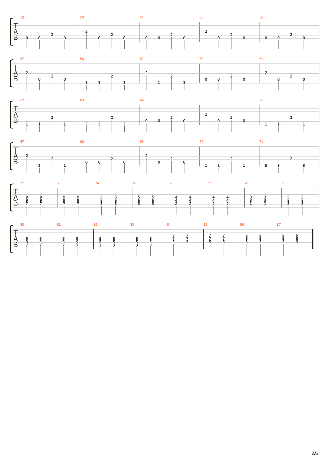 Stairway To The Skies吉他谱