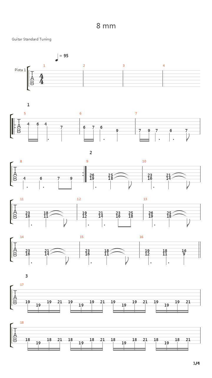 8 Mm吉他谱