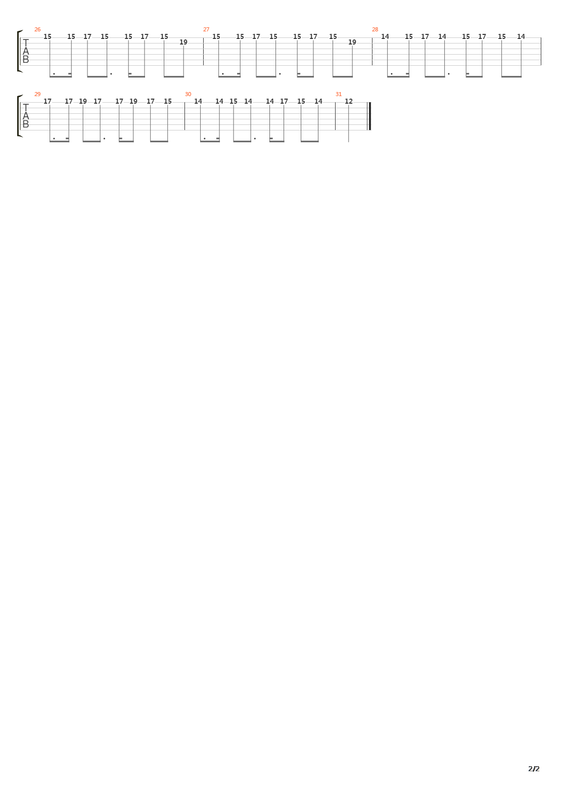 La Noye吉他谱