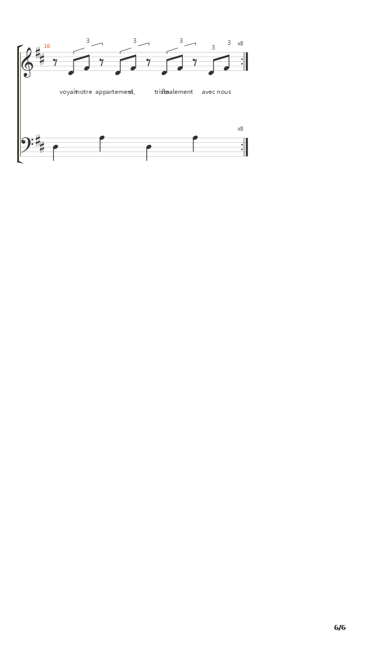 La Terrasse吉他谱