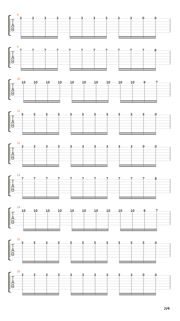 Monochrome吉他谱