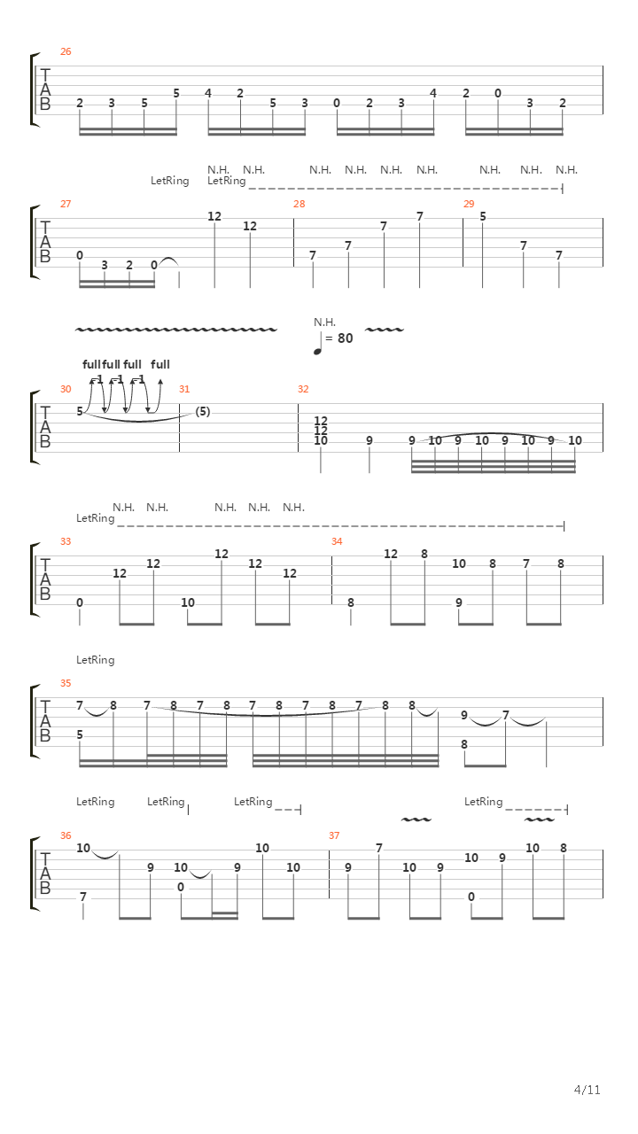 Acoustic Guitar Solo吉他谱