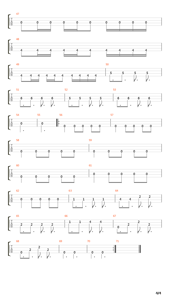 Arpeggios From Hell吉他谱