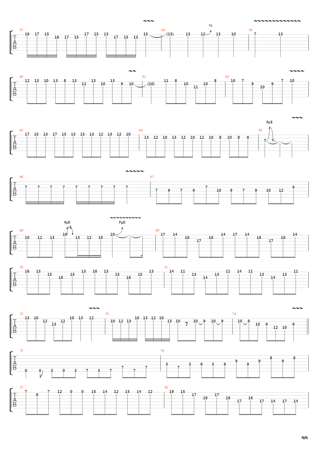 Arpeggios From Hell吉他谱