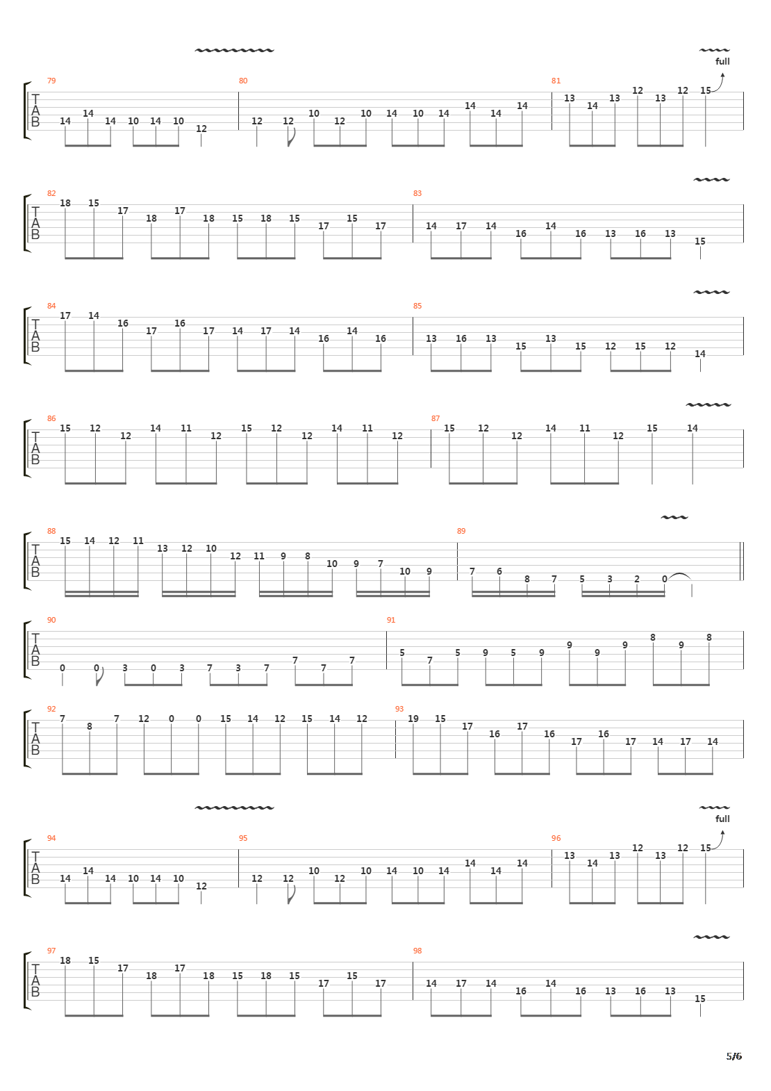 Arpeggios From Hell吉他谱