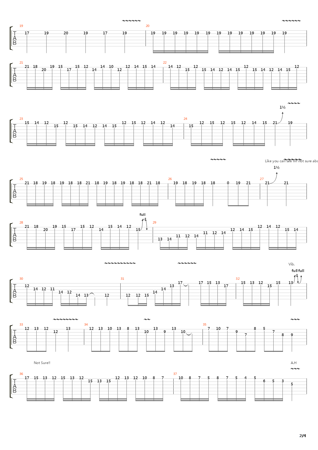 Arpeggios From Hell吉他谱