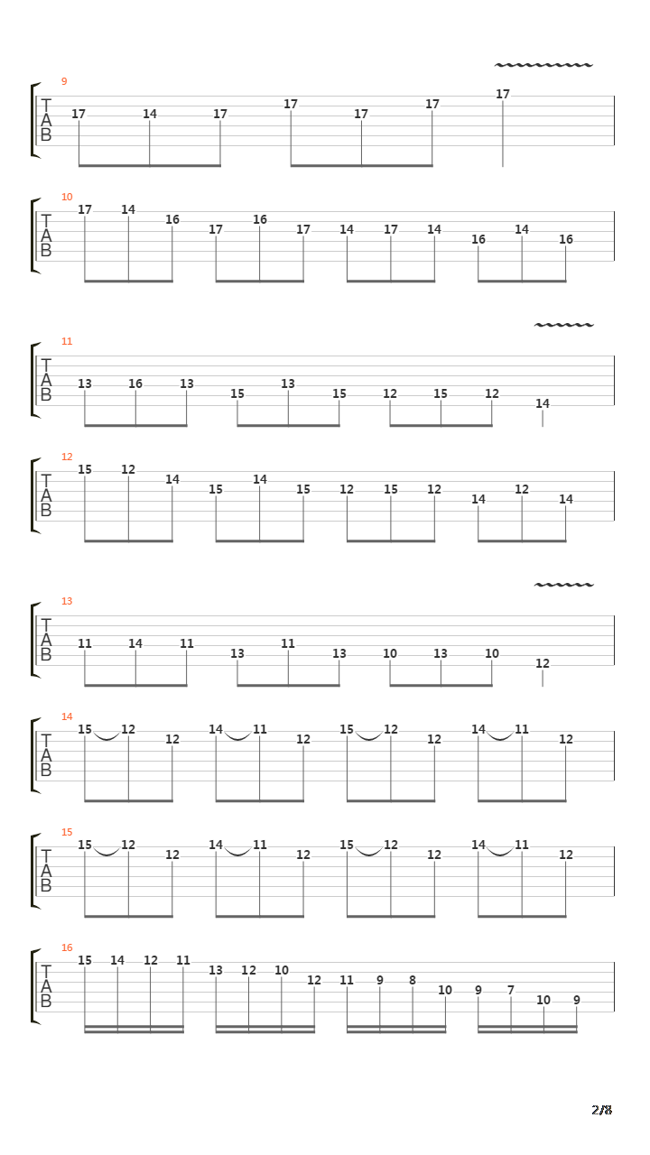 Arpeggios From Hell吉他谱