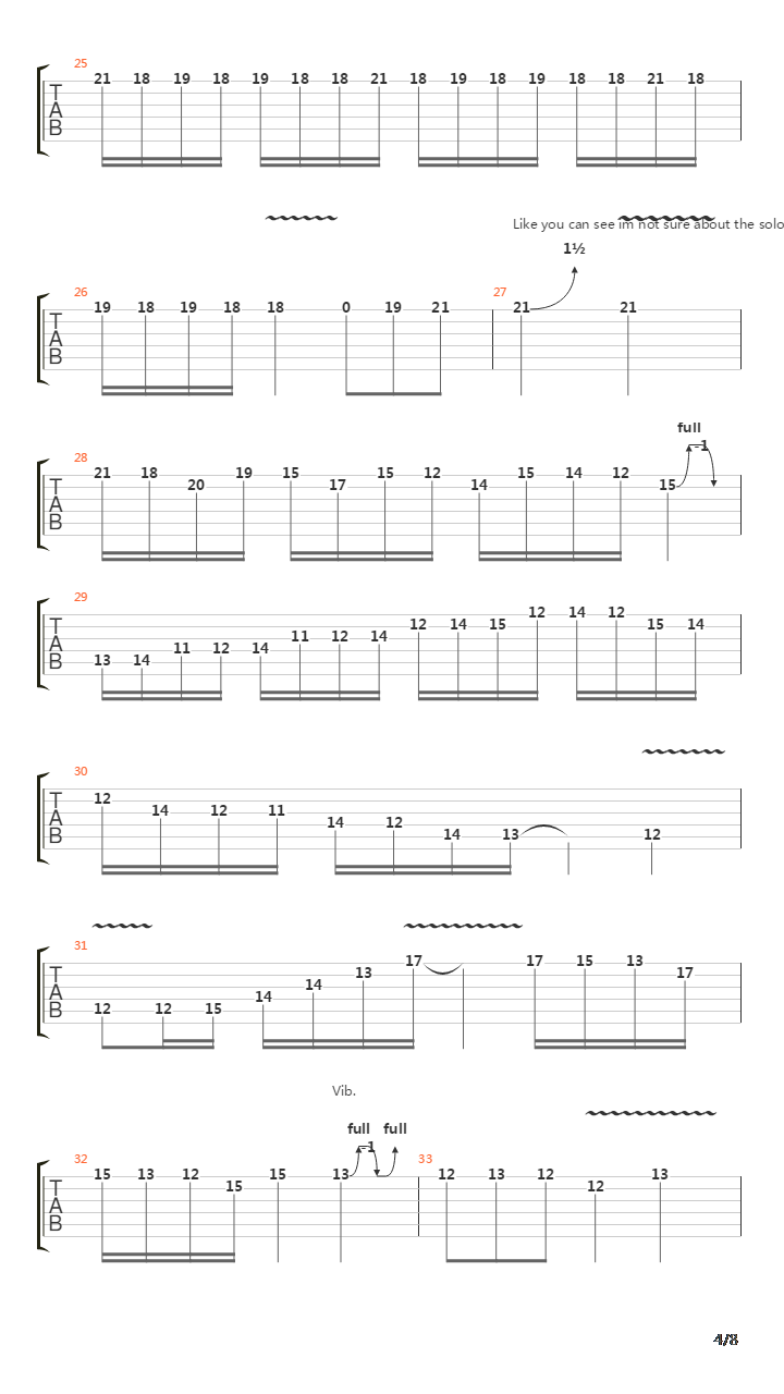 Arpeggios From Hell吉他谱