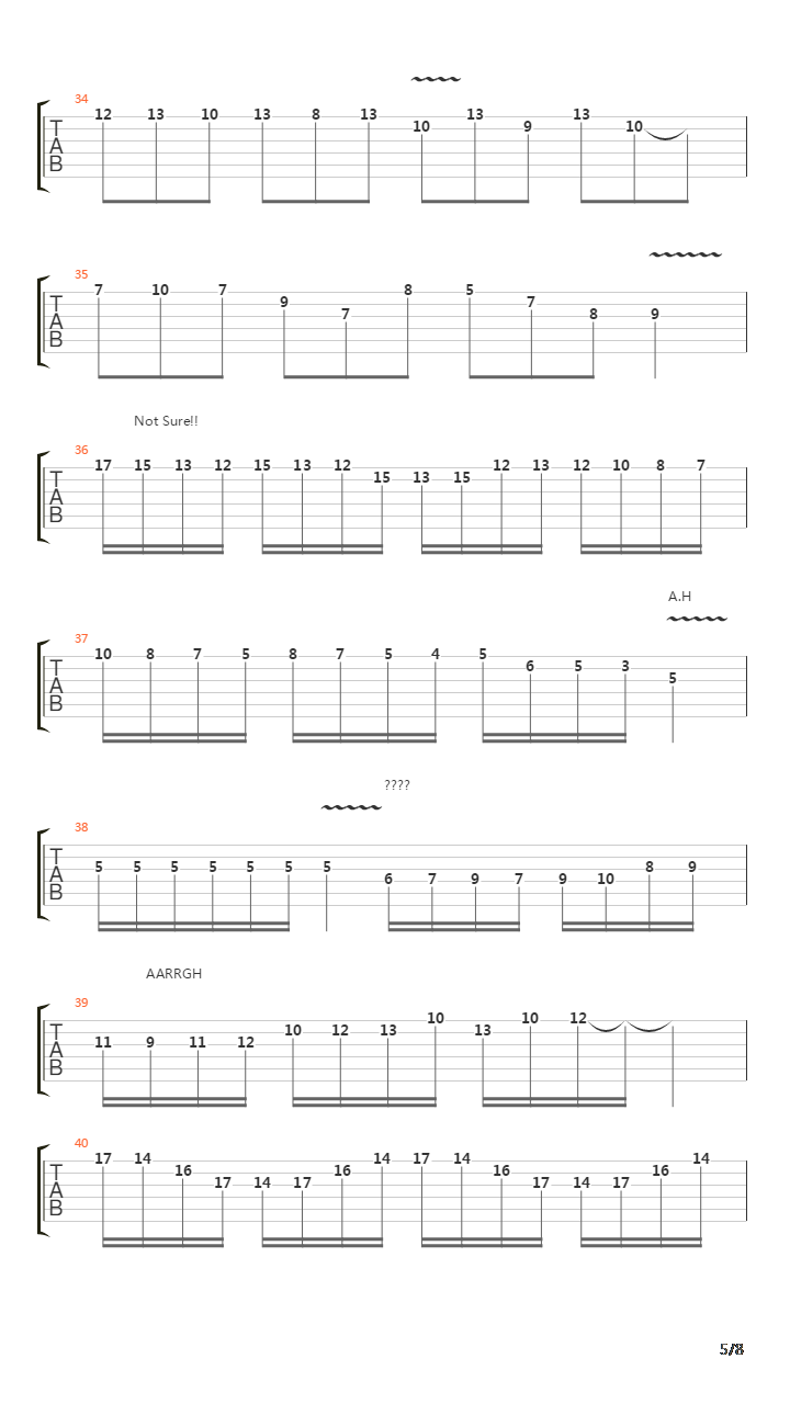 Arpeggios From Hell吉他谱