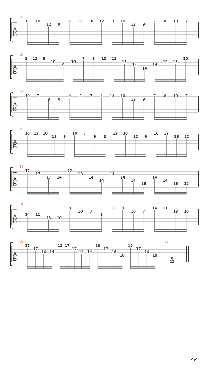 As Above So Below吉他谱