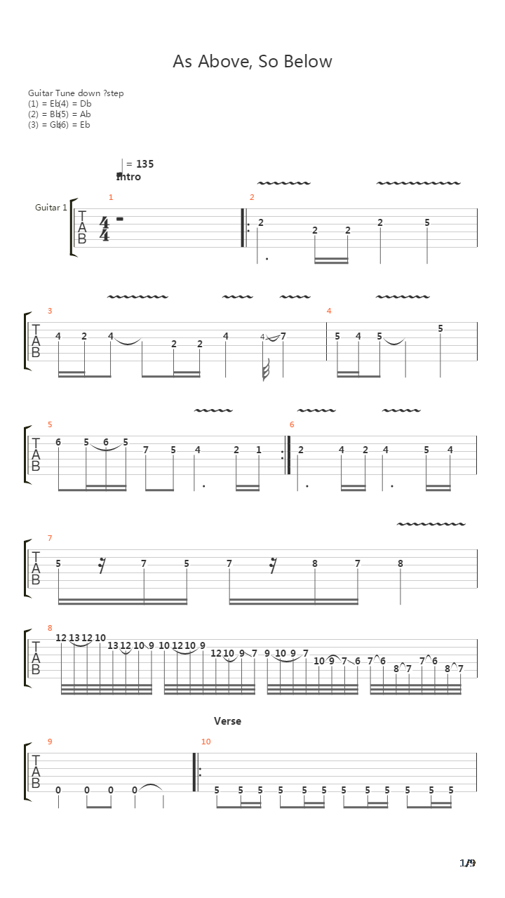 As Above So Below吉他谱