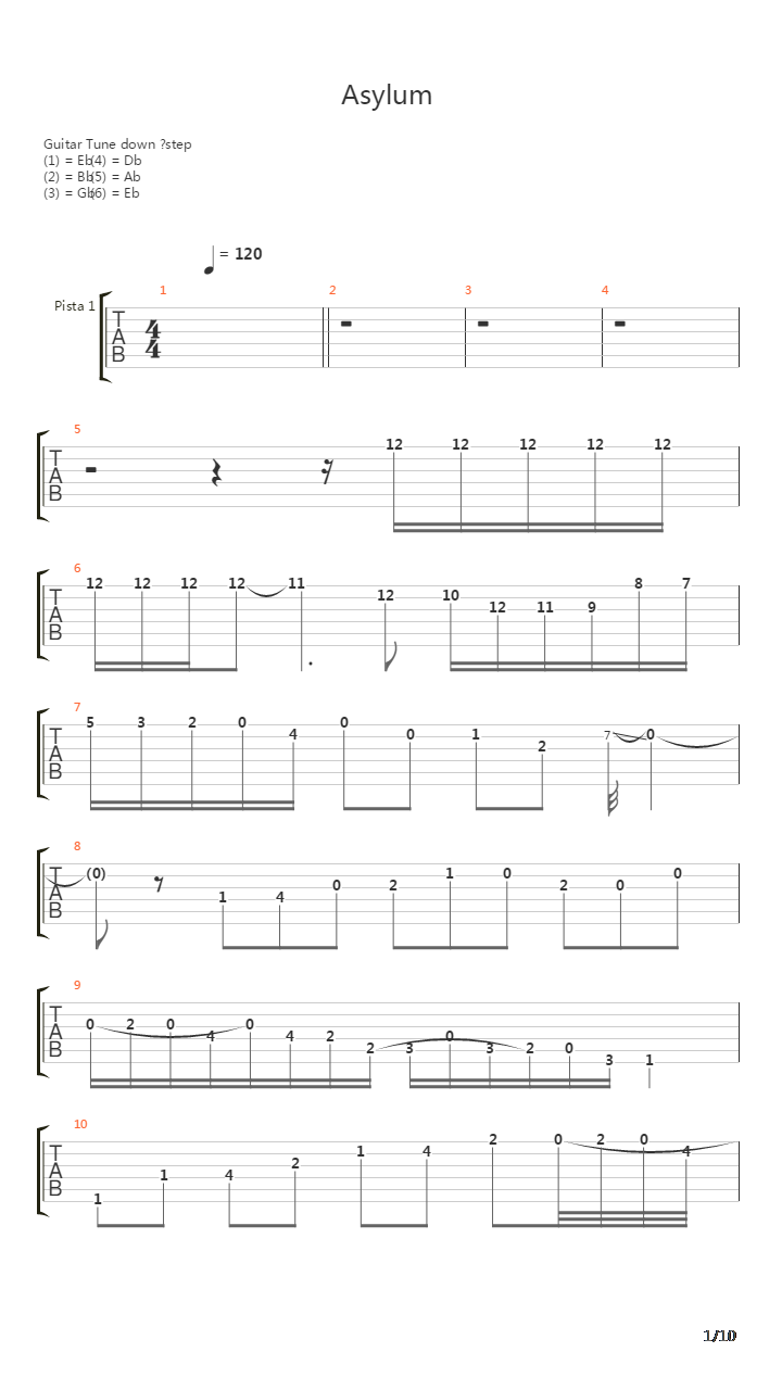 Asylum Part 2吉他谱