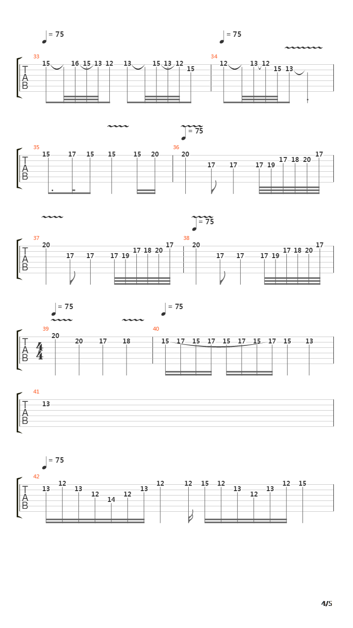 Cantabile吉他谱