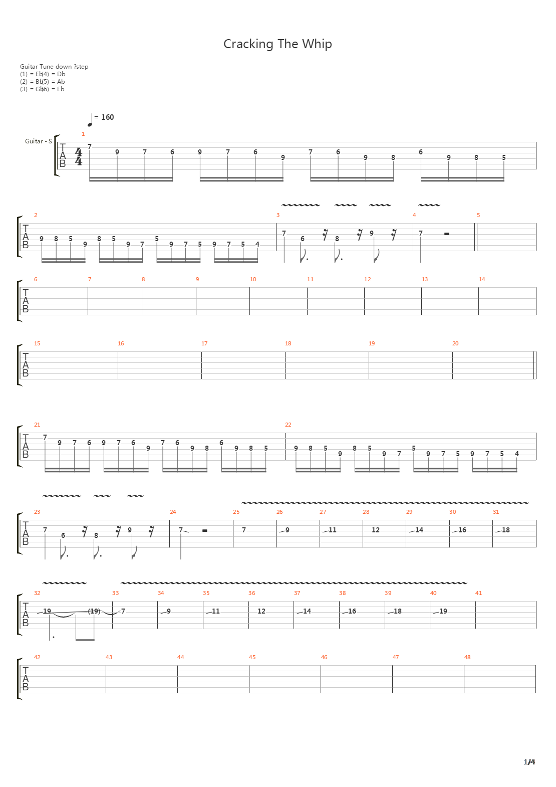 Cracking The Whip吉他谱