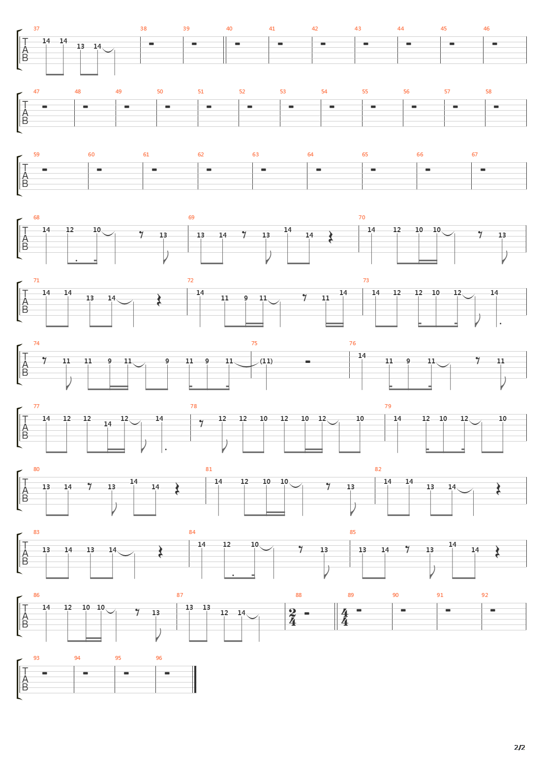 Cross The Line吉他谱