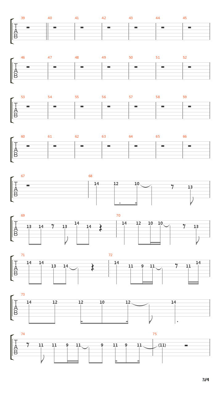 Cross The Line吉他谱