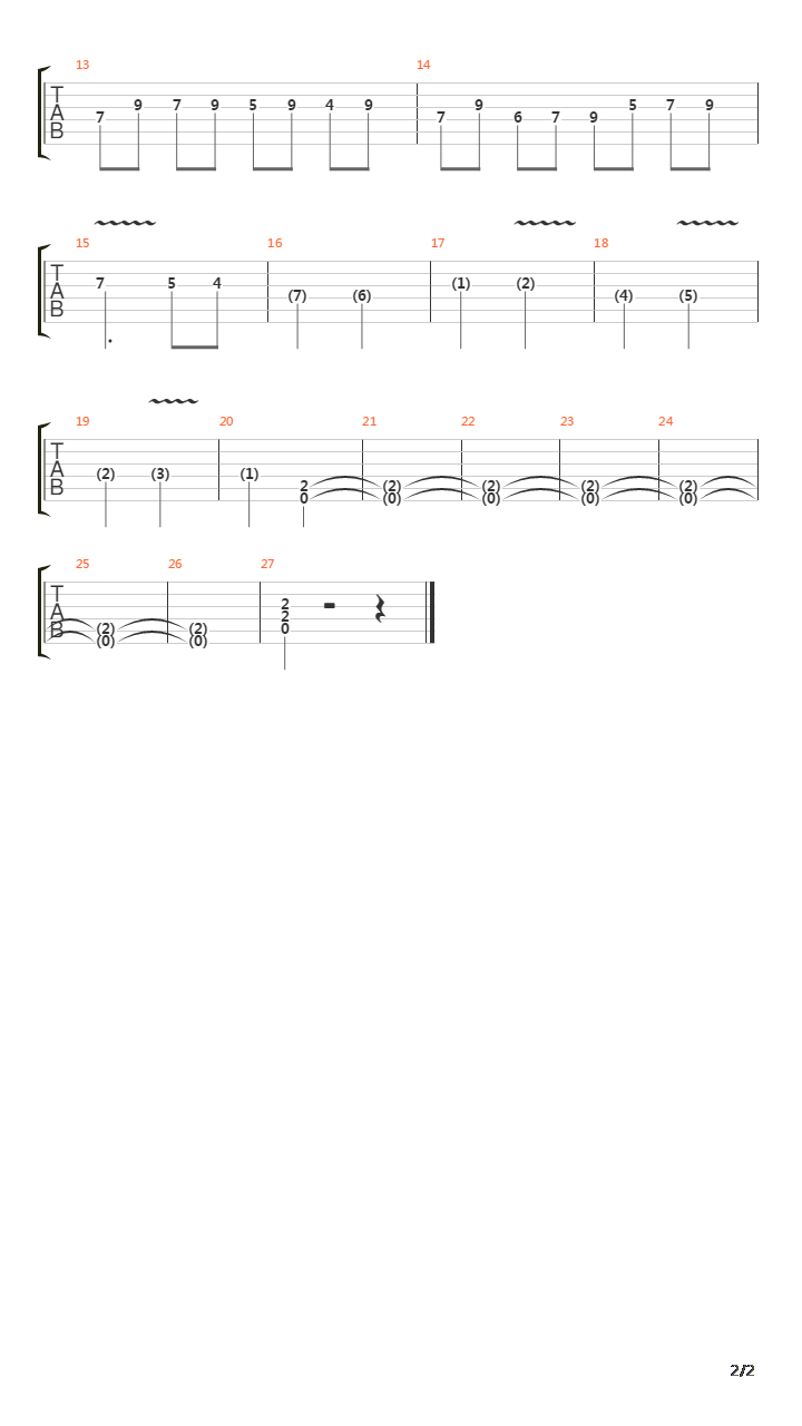 Crown Of Thorns吉他谱