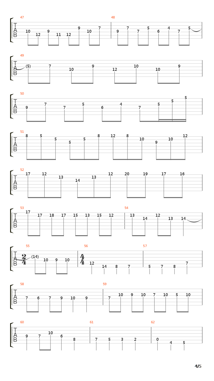 Echo Etude吉他谱