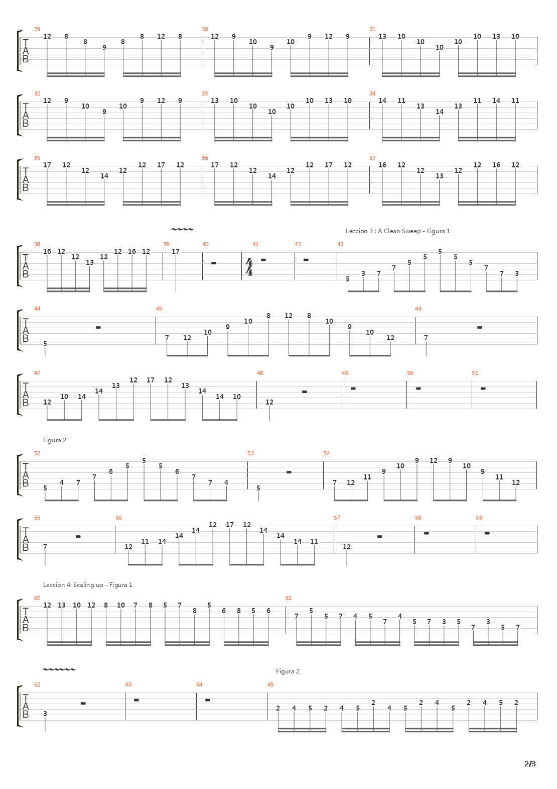 Ejercicios吉他谱