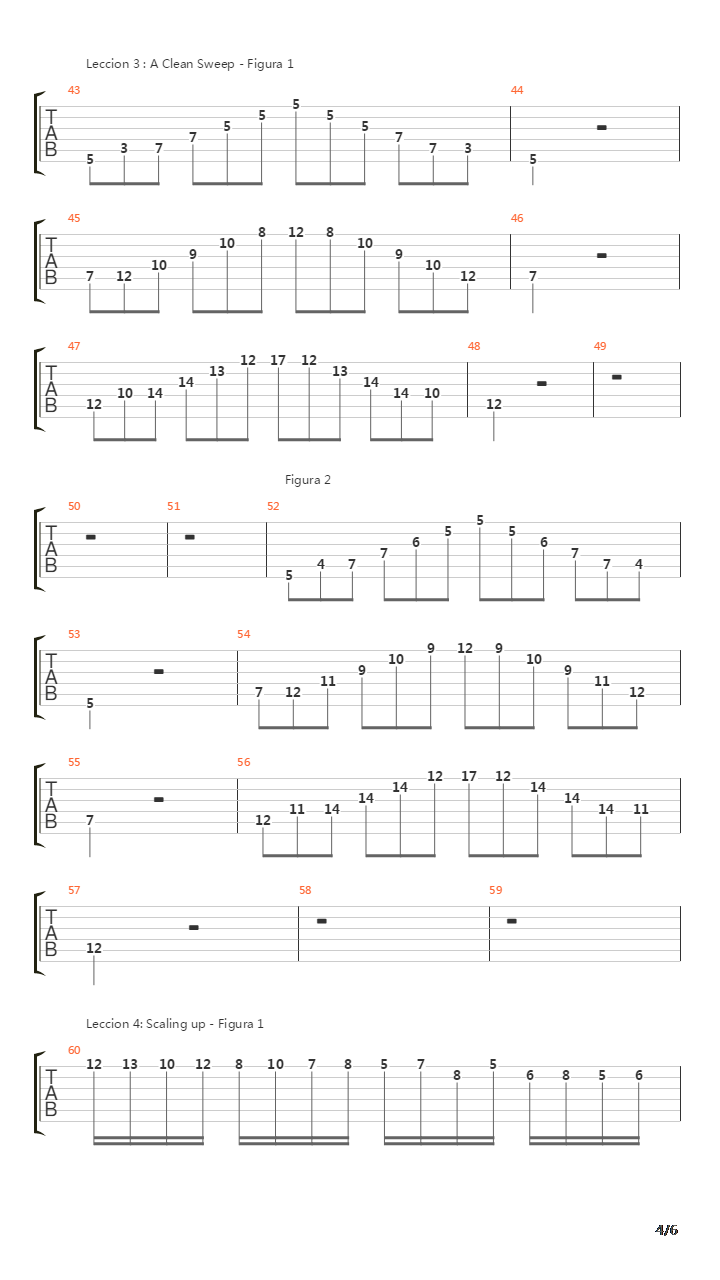 Ejercicios吉他谱