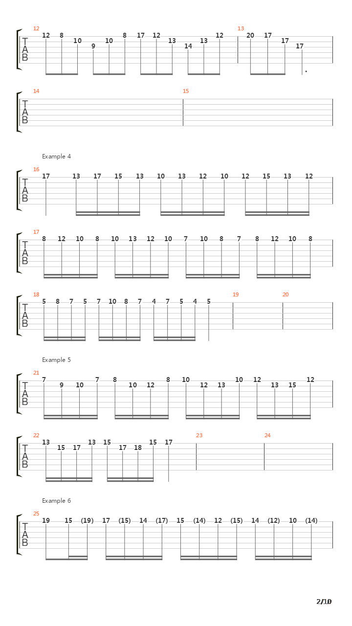 Examples From The Art Of Yngwie Malmsteen吉他谱