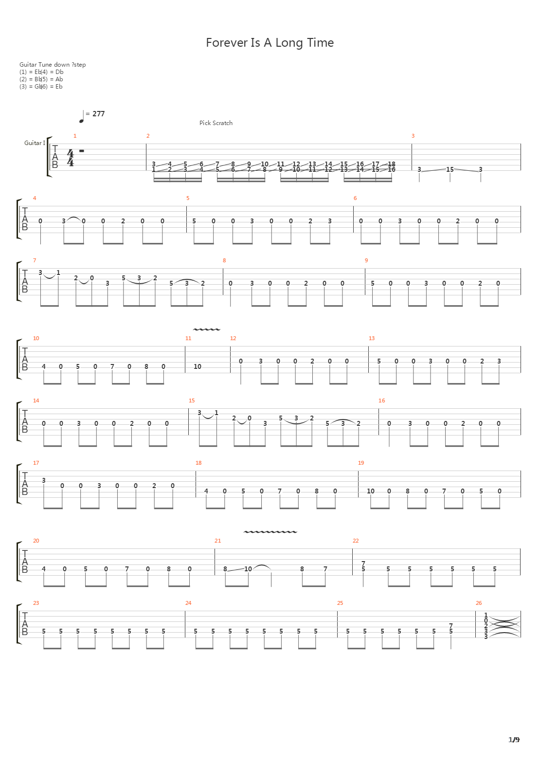 Forever Is A Long Time吉他谱