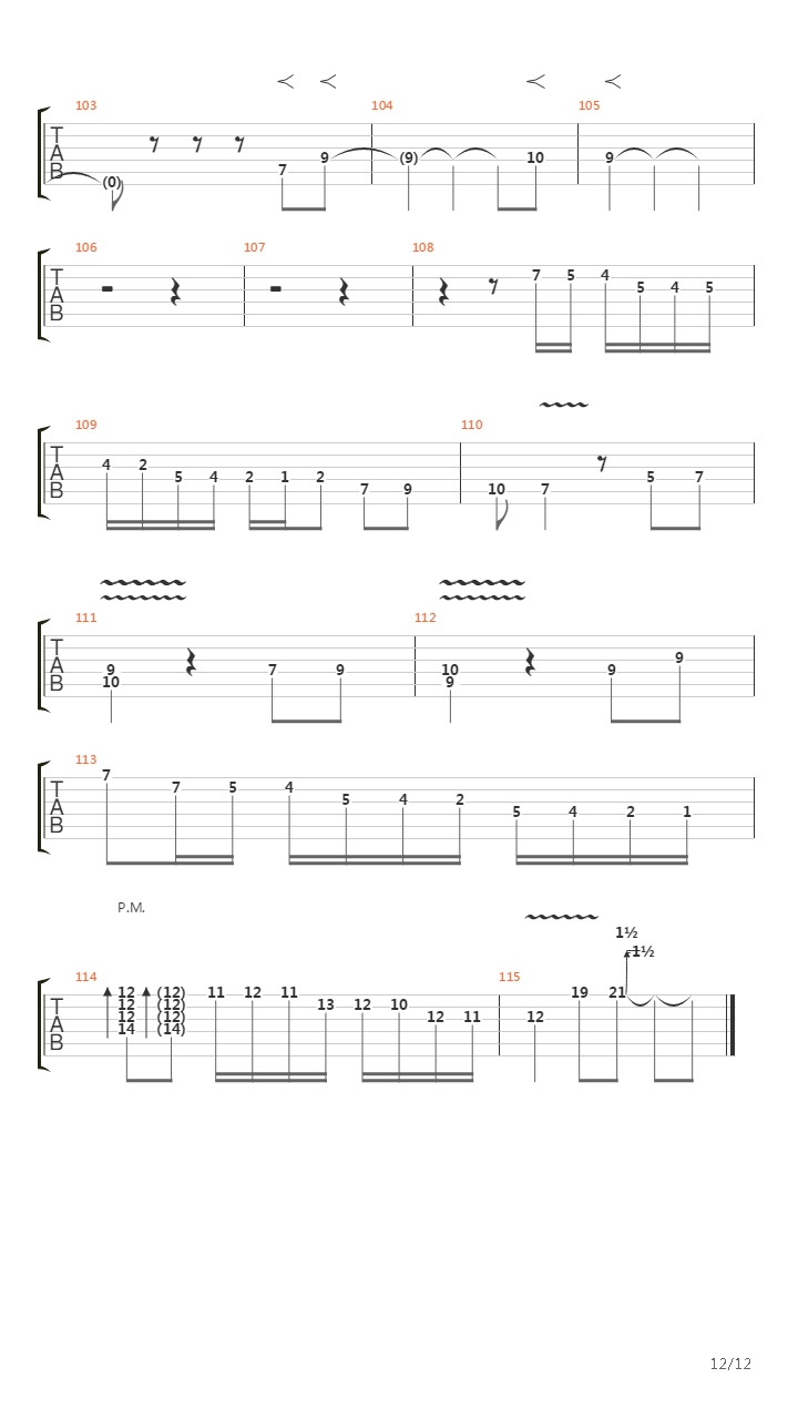 Fugue吉他谱